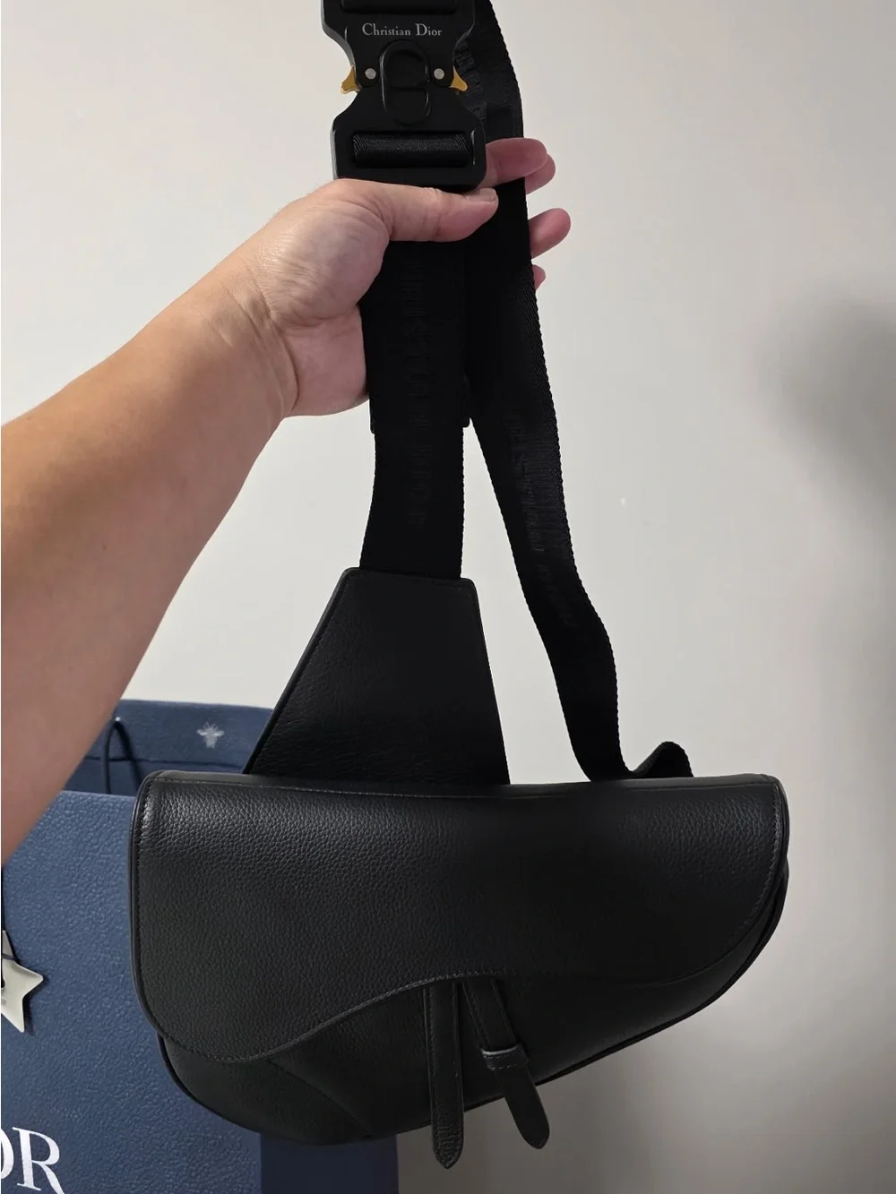 Dior Black Saddle Shoulder Bag